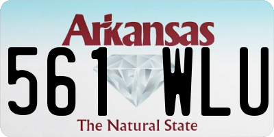 AR license plate 561WLU