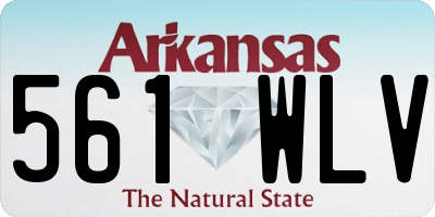 AR license plate 561WLV