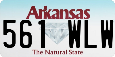 AR license plate 561WLW