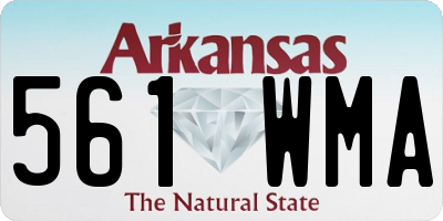 AR license plate 561WMA