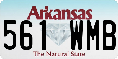 AR license plate 561WMB