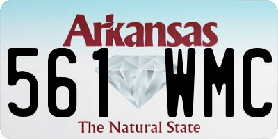 AR license plate 561WMC