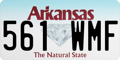 AR license plate 561WMF