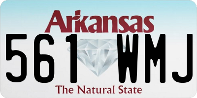 AR license plate 561WMJ