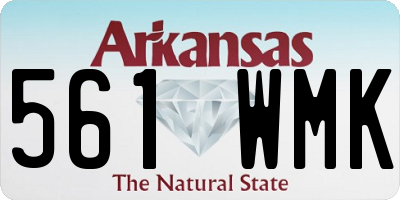 AR license plate 561WMK