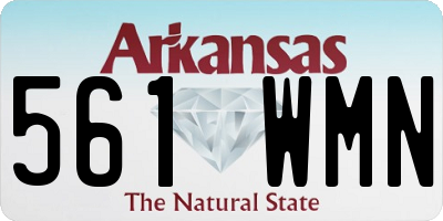 AR license plate 561WMN