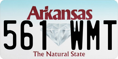 AR license plate 561WMT