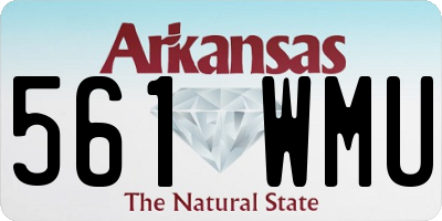 AR license plate 561WMU