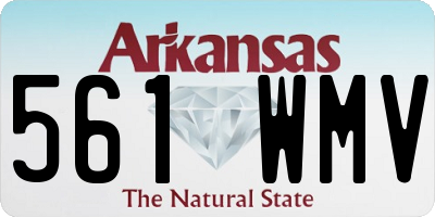 AR license plate 561WMV
