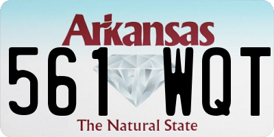AR license plate 561WQT