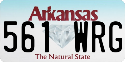 AR license plate 561WRG