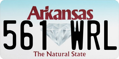 AR license plate 561WRL