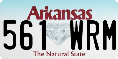 AR license plate 561WRM