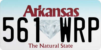 AR license plate 561WRP