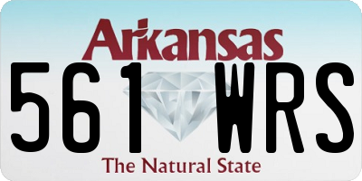 AR license plate 561WRS