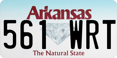 AR license plate 561WRT