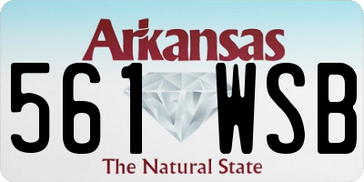 AR license plate 561WSB