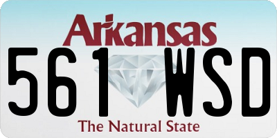 AR license plate 561WSD