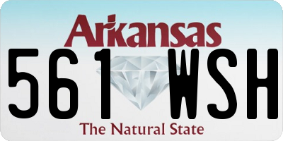 AR license plate 561WSH