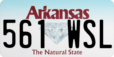 AR license plate 561WSL