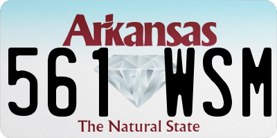 AR license plate 561WSM