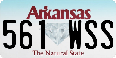AR license plate 561WSS