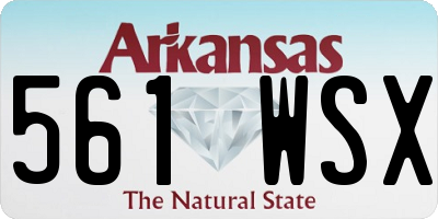 AR license plate 561WSX