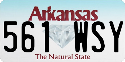 AR license plate 561WSY