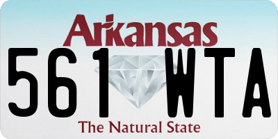 AR license plate 561WTA