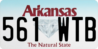 AR license plate 561WTB