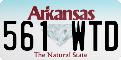 AR license plate 561WTD