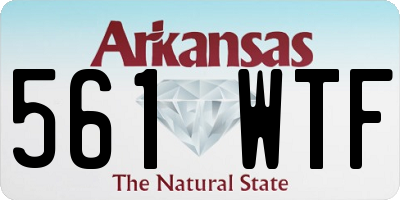 AR license plate 561WTF