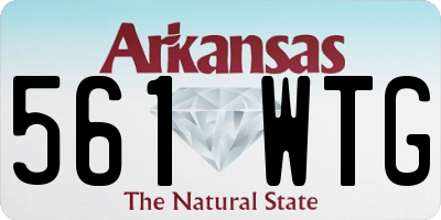 AR license plate 561WTG