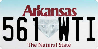 AR license plate 561WTI
