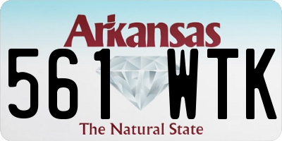 AR license plate 561WTK