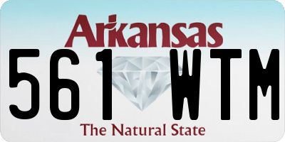 AR license plate 561WTM
