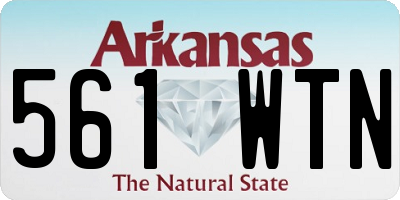 AR license plate 561WTN