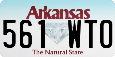 AR license plate 561WTO