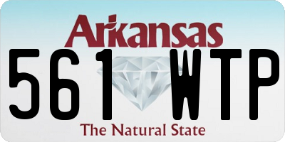 AR license plate 561WTP