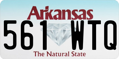 AR license plate 561WTQ