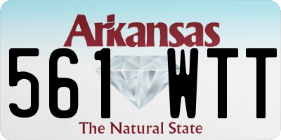 AR license plate 561WTT