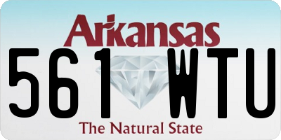 AR license plate 561WTU