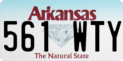 AR license plate 561WTY