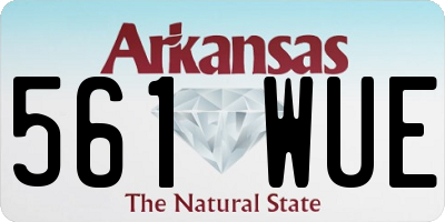 AR license plate 561WUE