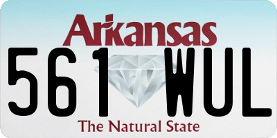 AR license plate 561WUL
