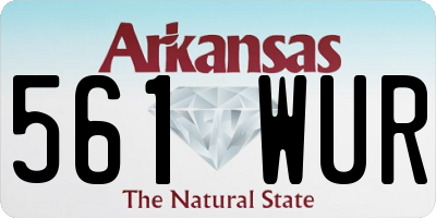 AR license plate 561WUR