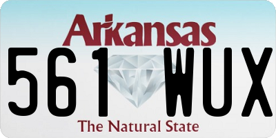 AR license plate 561WUX