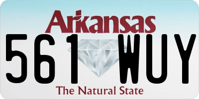 AR license plate 561WUY