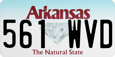 AR license plate 561WVD