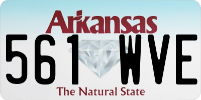 AR license plate 561WVE